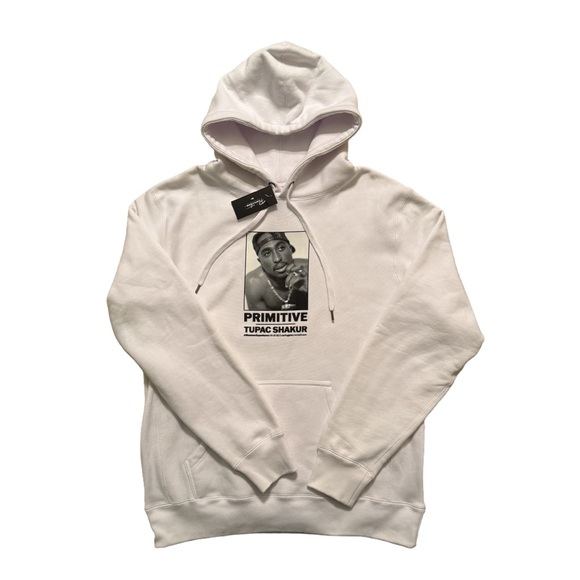 Primitive Other - Primitive x Tupac Shakur Museum Experience Los Angeles Exclusive Hoodie White M